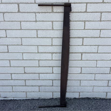 Antique Two Man Lumber Saw - Approx. 54"L
