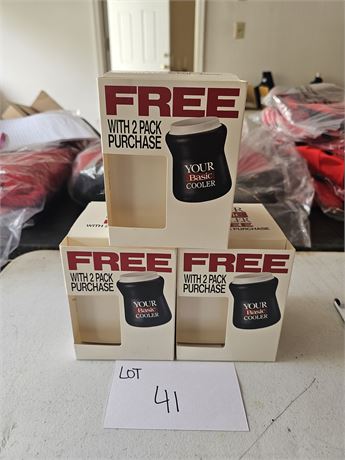 Basic Cigarettes Brand Coolers x3