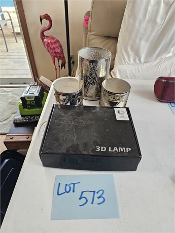 3D Lamp Light / Candles & Holders