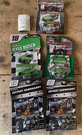 NASCAR Die Cast Racing Cars Featuring Kyle Busch & Jeffrey Earnhardt