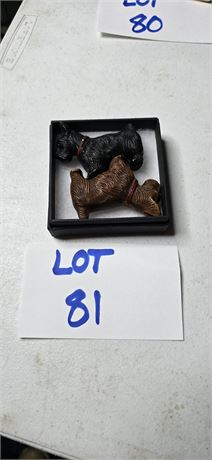 Vintage Scottish Terrier (Scottie) Dog Figurines