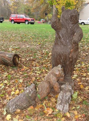 Wood Carved Bears