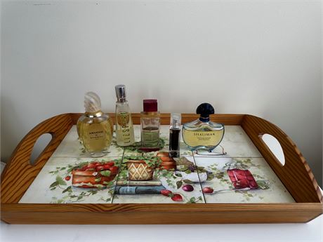 Perfumes and Tea Tray