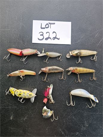 Vintage Fishing Lures- Maker, Size & Style Vary