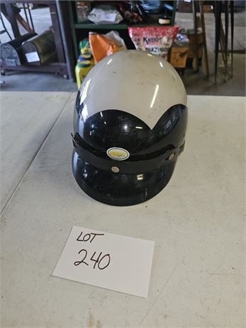 Grant Black & White Motorcycle Helmet