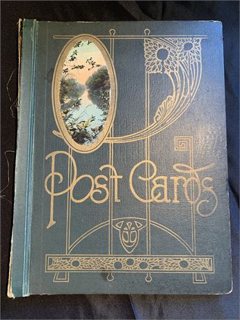 Vintage Post Card Book Post Card Keeper