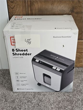 Trured 8 Sheet Paper Shredder