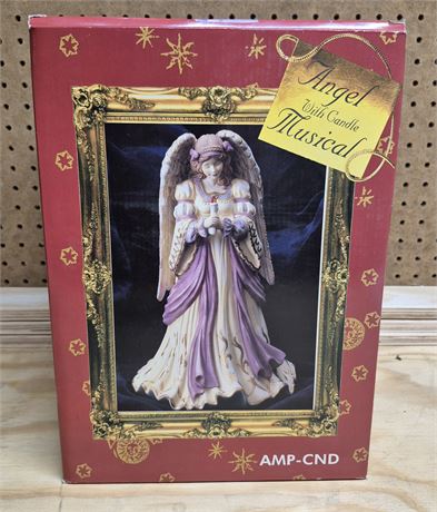 Musical Angel W/Candle