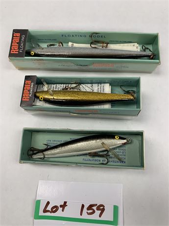 Rapala Lure Lot of 3 - 9G, 13S