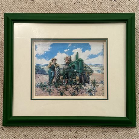 W.H. Hinton John Deere 3-D Limited Edition 346/1000 Artwork - 15 x 13"