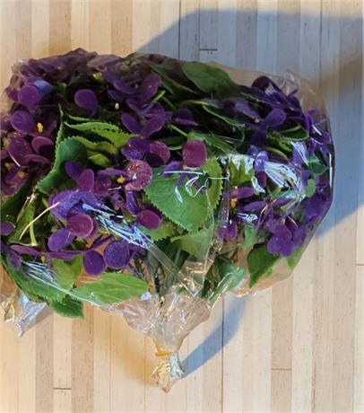 Artificial Purple Violet Flowers Case of 18 Dozen