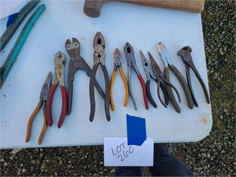 Mixed Pliers Lot