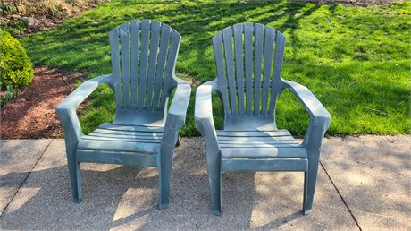 Plastic Green Adirondack Chairs