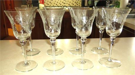 Etched Glass Stemware