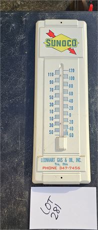 Sunoco Gas & Oil Thermometer