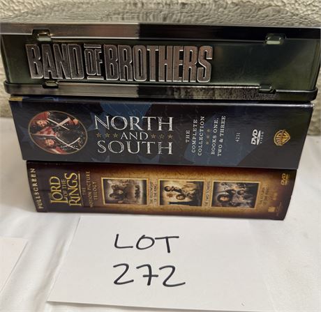 DVD Box Sets- Lord Of The Rings, North and South, Band of Brothers