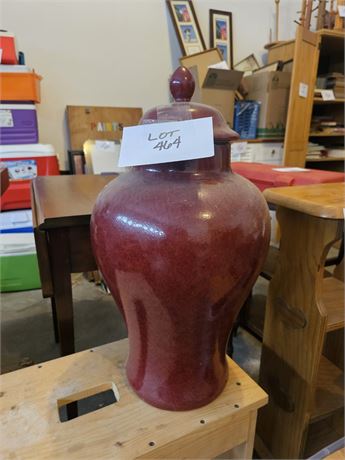 Extra Large High Oxblood Ginger Jar