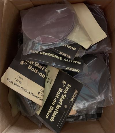NicSand 5-Inch Bolt-On Sandpaper Disc Lot