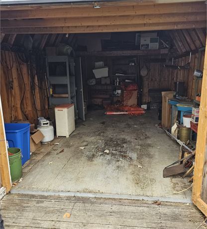 Shed Cleanout- Garden Supplies, Electrical, Hand Tools, Spreader, Metal Cabinet,