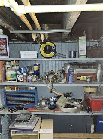 Tool & Hardware Cleanout: Paint, Cleaners, Chemicals, Snake, Hand Tools & More