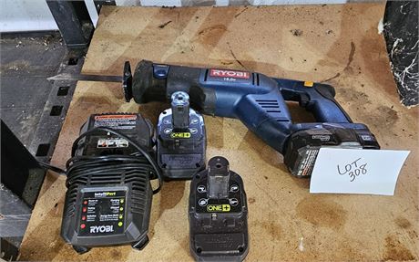 Ryobi Cordless Saw With Battery & Charger