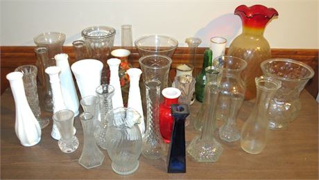 Large Lot of Vases