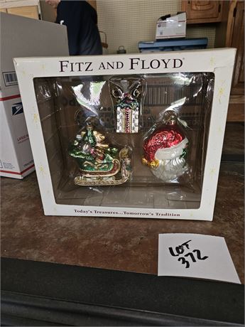 Fitz & Floyd Today's Treasures Christmas Ornaments