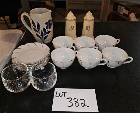 Pottery Creamer, Pfaltzgraff Salt & Pepper & More