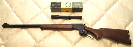 Marlin Firearms Co. 22 Caliber Rifle,  Bushnell Scope