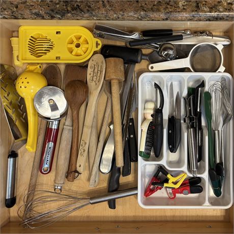 Drawerful of Kitchen Utensils and Devices