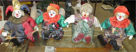 Porcelain Clown Dolls