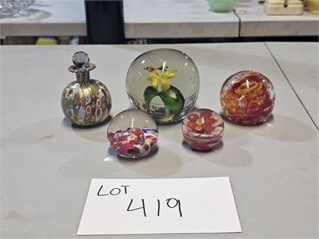 Vintage Paperweights : Gentile Glass / Milifori & More