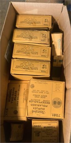 Harvey Hubbell Twist Lock Bakelite Receptacles & Motor Plug Bases