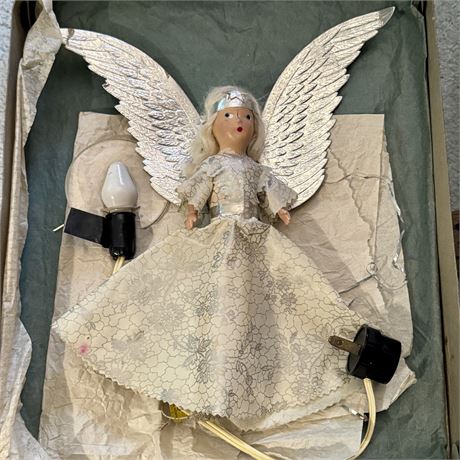 Vintage Christmas Angel Tree Topper