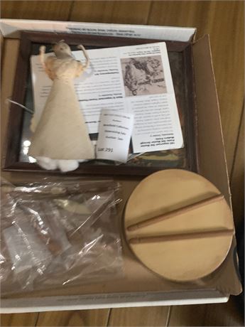 Small Decorative Drum/Sticks, Angel Doll, Native American Lithograph & More