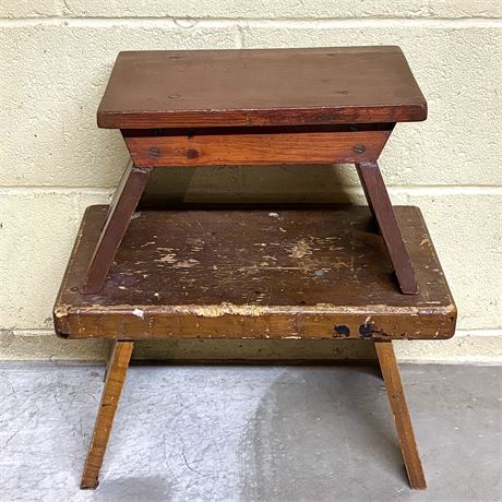 Rustic Wood Stepstools