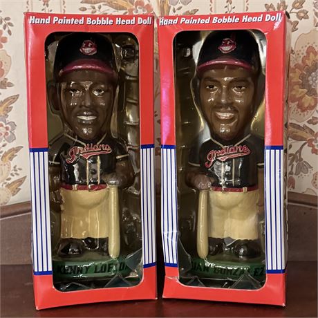 Cleveland Indians Bobbleheads - Lofton and Gonzalez