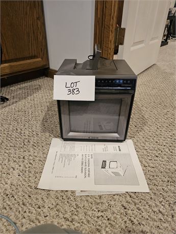 Sears 5" Diagonal Portable Black & White TV, AM/FM Radio Model#580 50290450