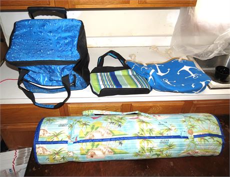 Coolers, Beach Mat, Beach Bag