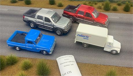 Die Cast Toy Car Lot - Roberts Express Truck, 1960 Chevy Pickup & More