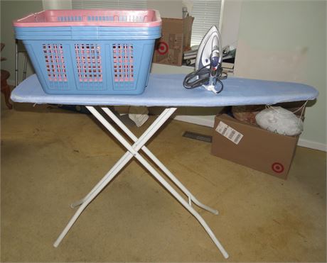 Ironing Board, Iron, Laundry Baskets