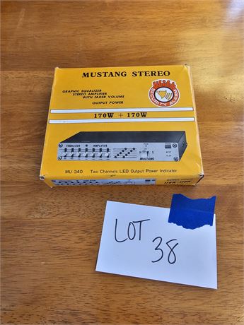 Mustang Stereo Graphic Equalizer MU-340