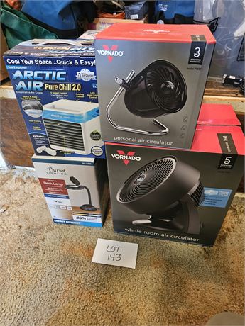 Vornado Model 633 Room Fans & Arctic Air Pure Chill In Box