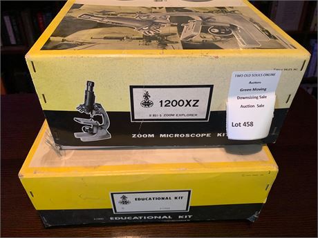 Vintage Tasco Compound Microscope Kit & Accessories In Original Boxes