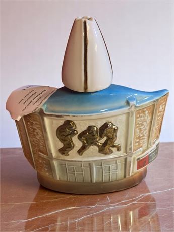 Jim Beam Decanter With Canton Ohio Football Hall of Fame