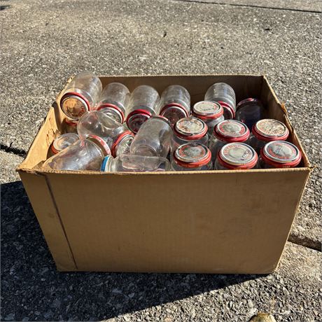 Large Box Filled w/ Empty Baby Food Jars - Crafting, Smalls Storage, Etc.