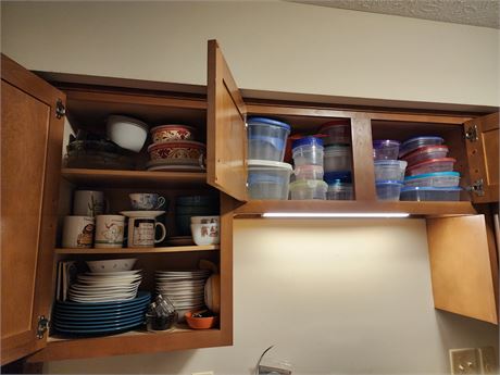 Cupboard Clean-Out ~ Dishes and Plastics