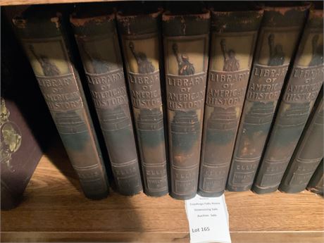 Library of American History 1918 Lot of 9 Books