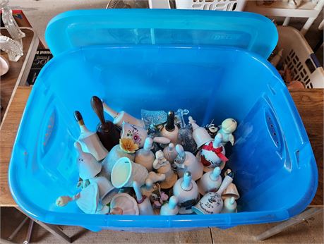 Tote Of Figurines and Bells