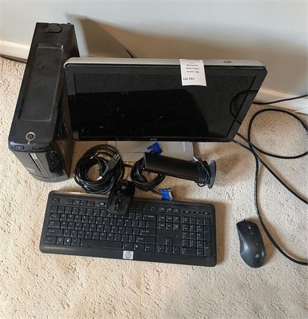 Gateway SX Series Desktop Computer Set - Tower, Monitor, Keyboard, Mouse